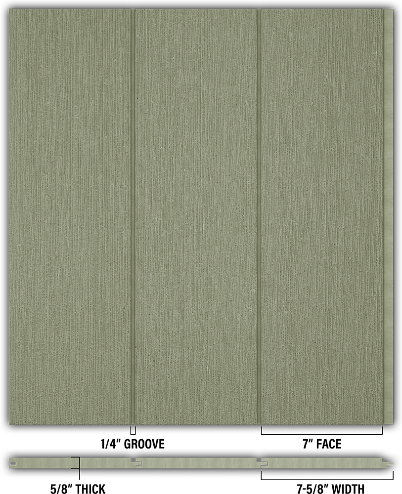 7″ RoughSawn T&G Modern Shiplap Strips - Individual