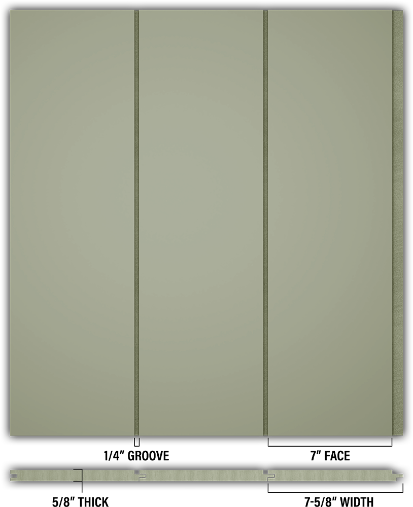 7″ Smooth T&G Modern Shiplap Strips - Individual