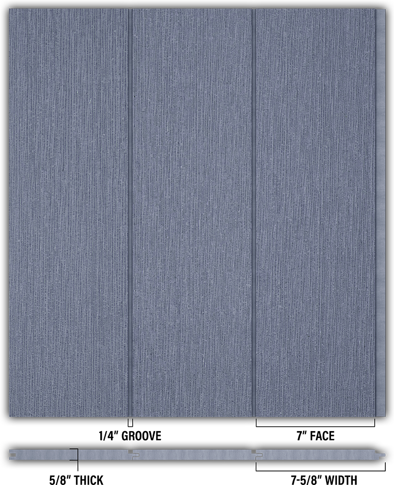 7″ RoughSawn T&G Modern Shiplap Strips - Individual