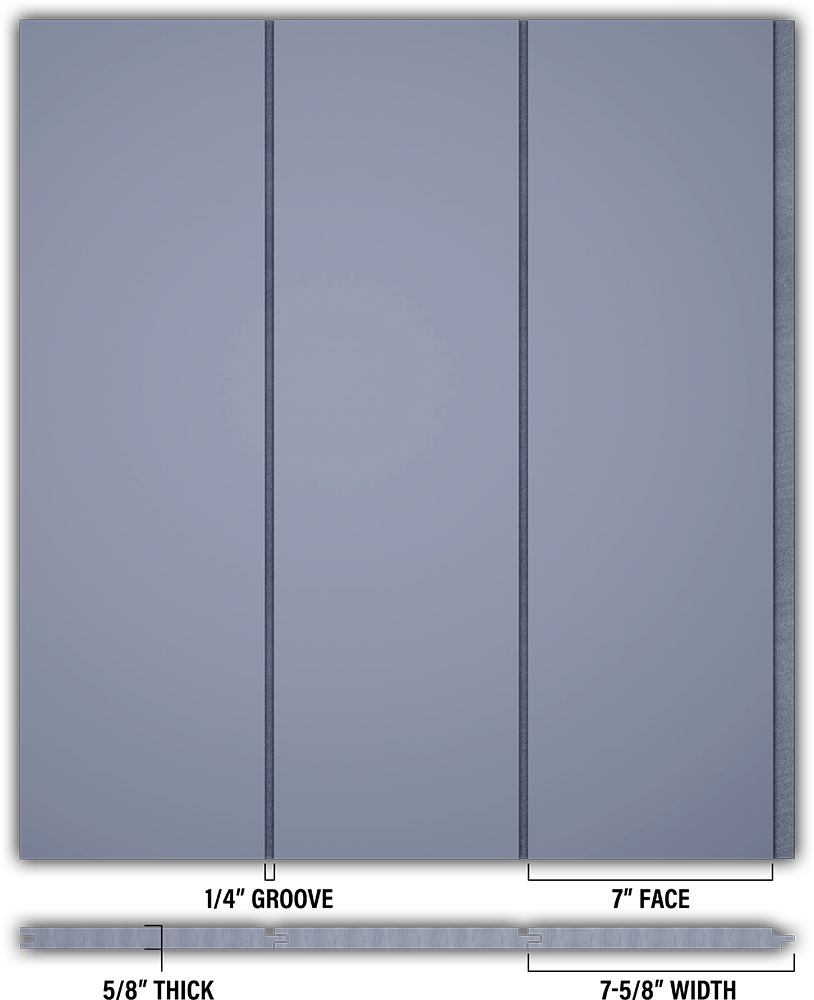 7″ Smooth T&G Modern Shiplap Strips - Individual