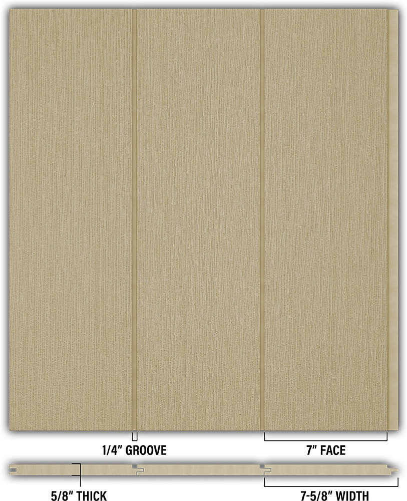 7″ RoughSawn T&G Modern Shiplap Strips - Individual