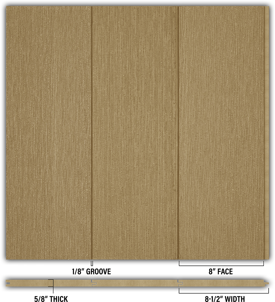 8″ RoughSawn T&G Modern Shiplap Strips - Individual