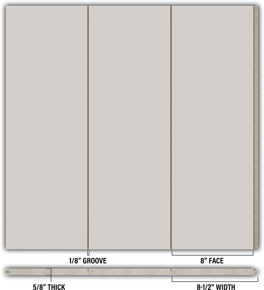 8″ Smooth T&G Modern Shiplap Strips - Individual