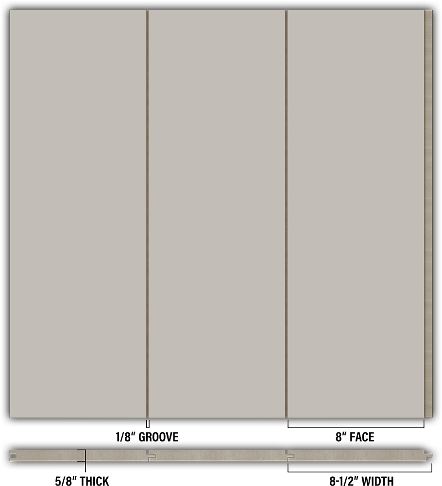 8″ Smooth T&G Modern Shiplap Strips - Individual