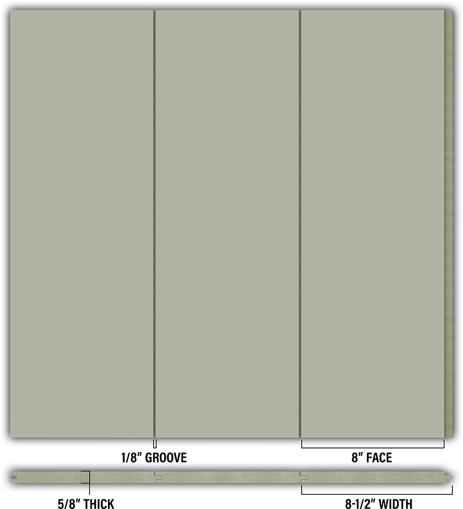 8″ Smooth T&G Modern Shiplap Strips - Individual