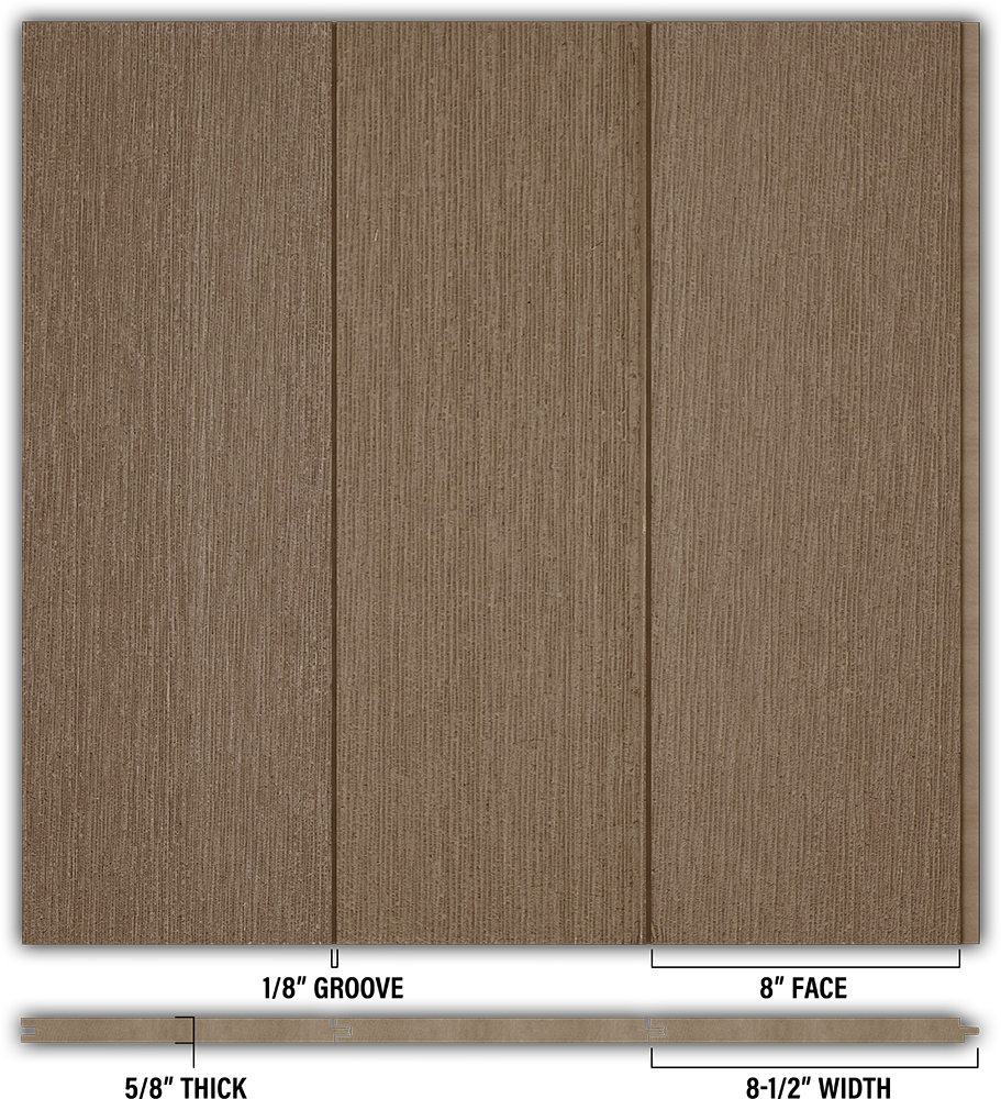 8″ RoughSawn T&G Modern Shiplap Strips - Individual