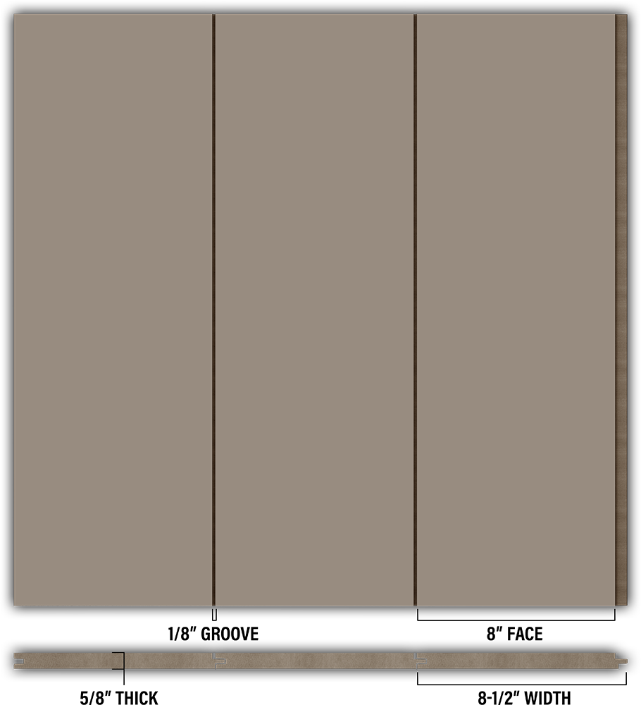 8″ Smooth T&G Modern Shiplap Strips - Individual