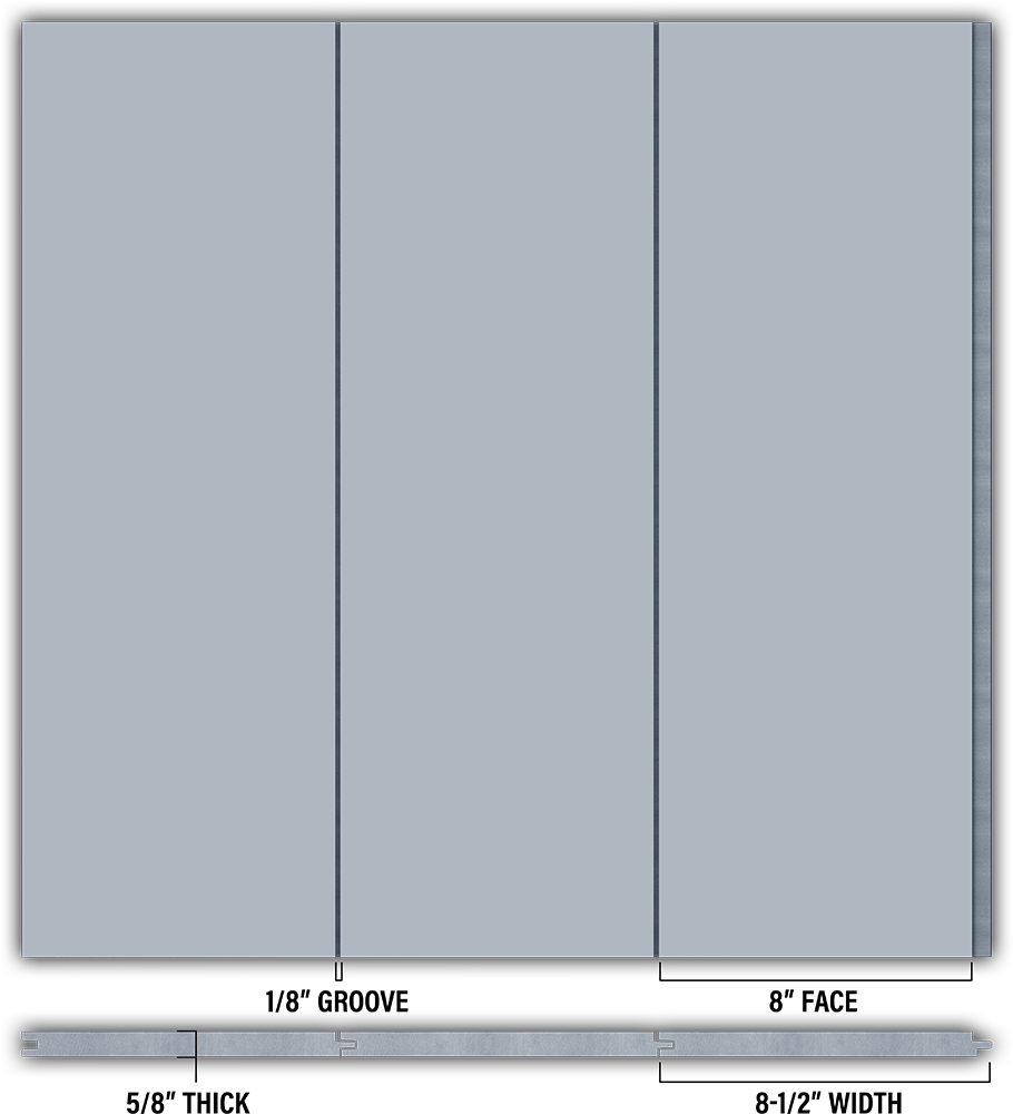 8″ Smooth T&G Modern Shiplap Strips - Individual
