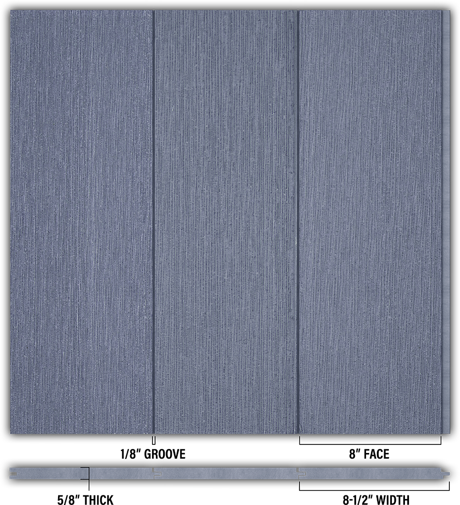 8″ RoughSawn T&G Modern Shiplap Strips - Individual