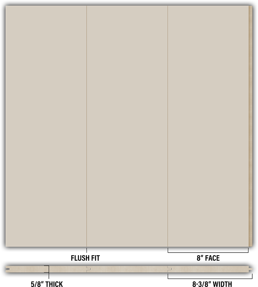 8″ Smooth T&G Modern Shiplap Strips - Individual