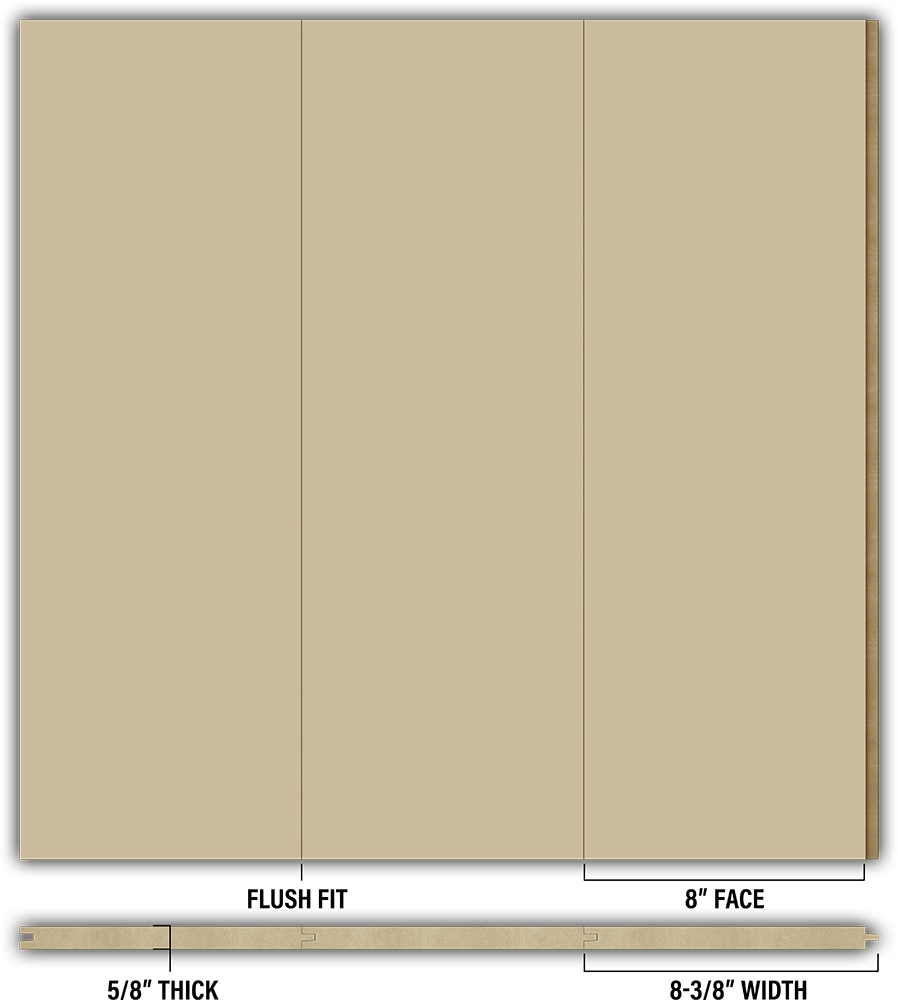 8″ Smooth T&G Modern Shiplap Strips - Individual