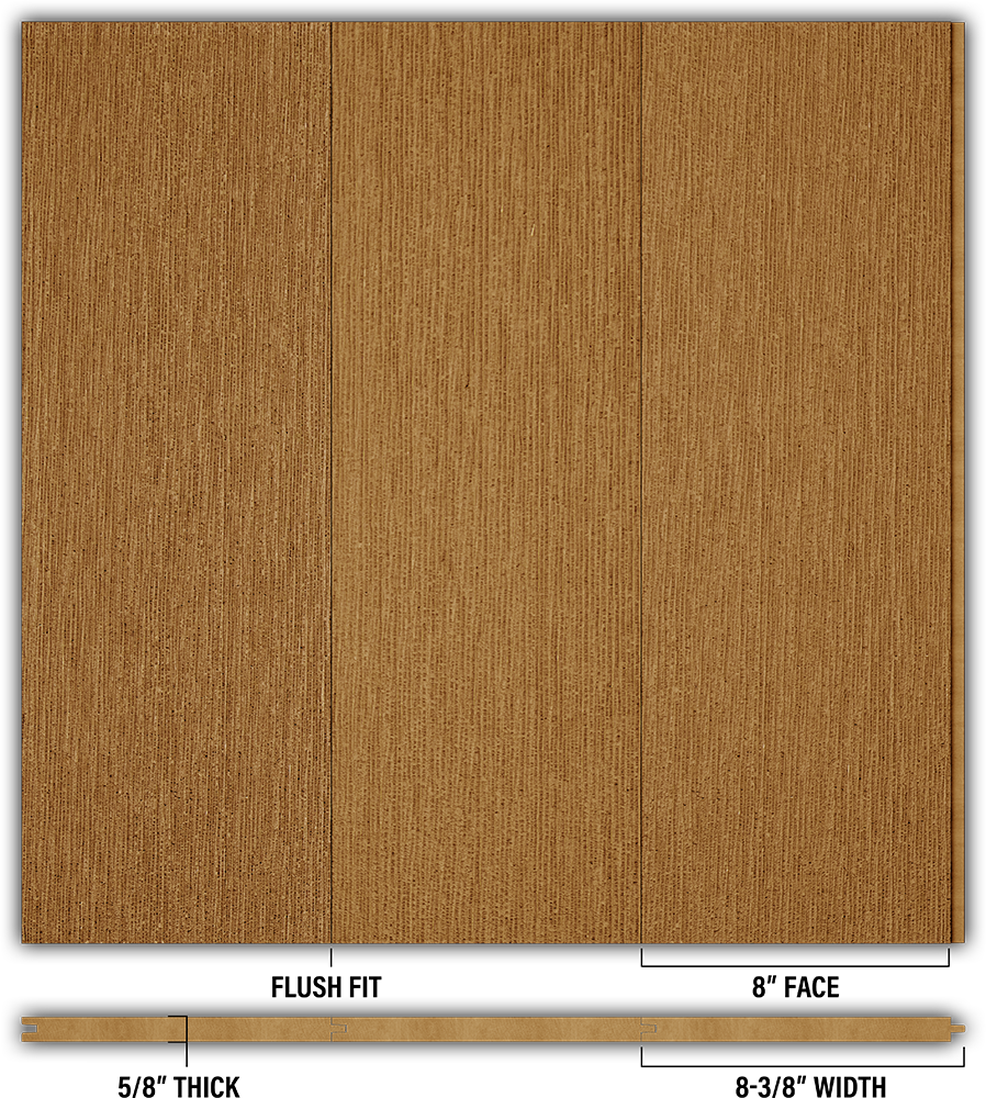 8″ RoughSawn T&G Modern Shiplap Strips - Individual