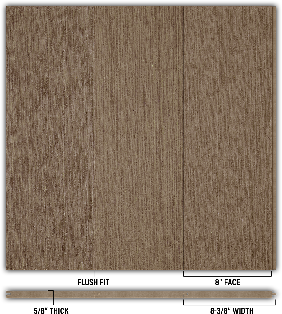8″ RoughSawn T&G Modern Shiplap Strips - Individual