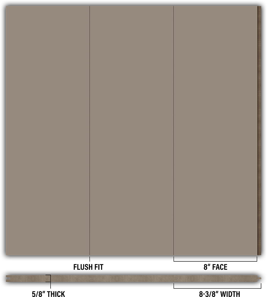 8″ Smooth T&G Modern Shiplap Strips - Individual