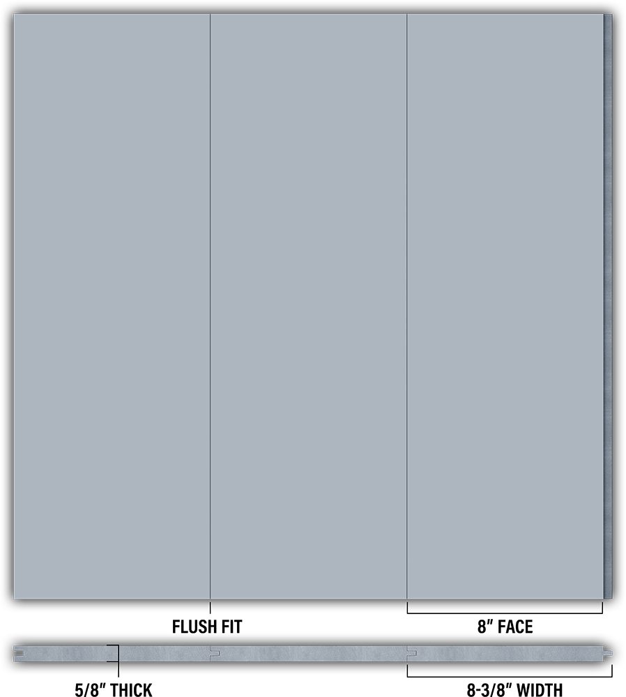 8″ Smooth T&G Modern Shiplap Strips - Individual