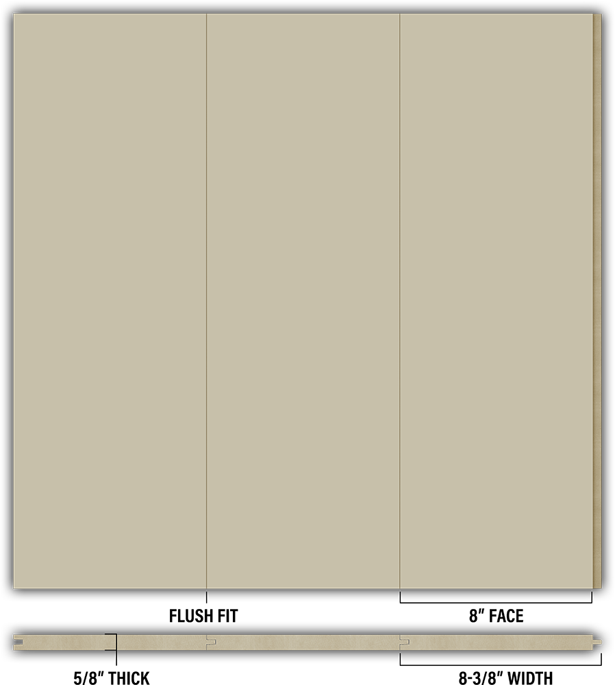 8″ Smooth T&G Modern Shiplap Strips - Individual