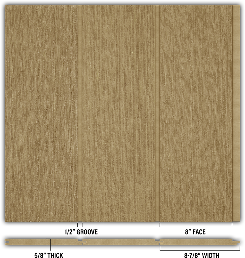 8″ RoughSawn T&G Modern Shiplap Strips - Individual