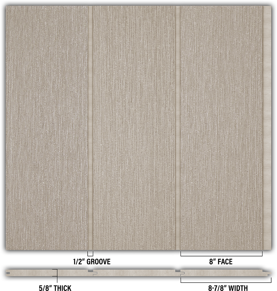8″ RoughSawn T&G Modern Shiplap Strips - Individual