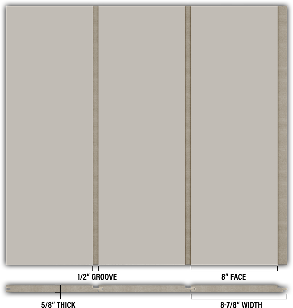 8″ Smooth T&G Modern Shiplap Strips - Individual