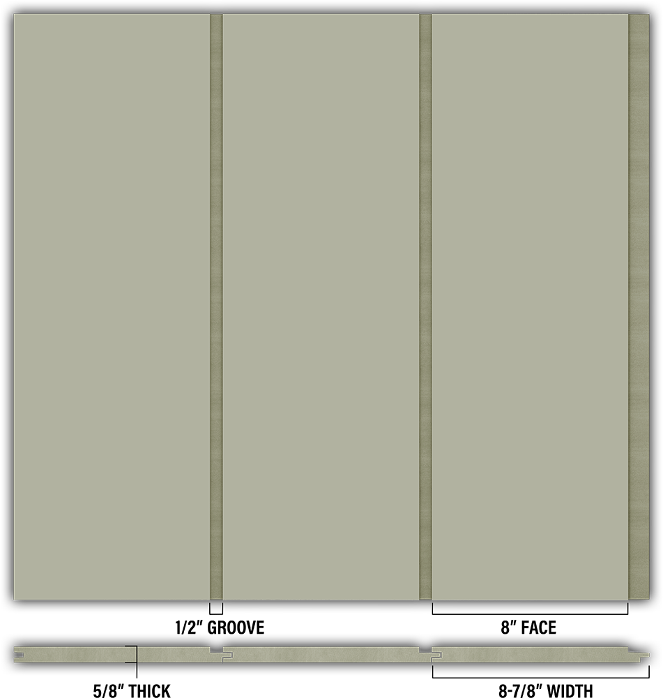 8″ Smooth T&G Modern Shiplap Strips - Individual