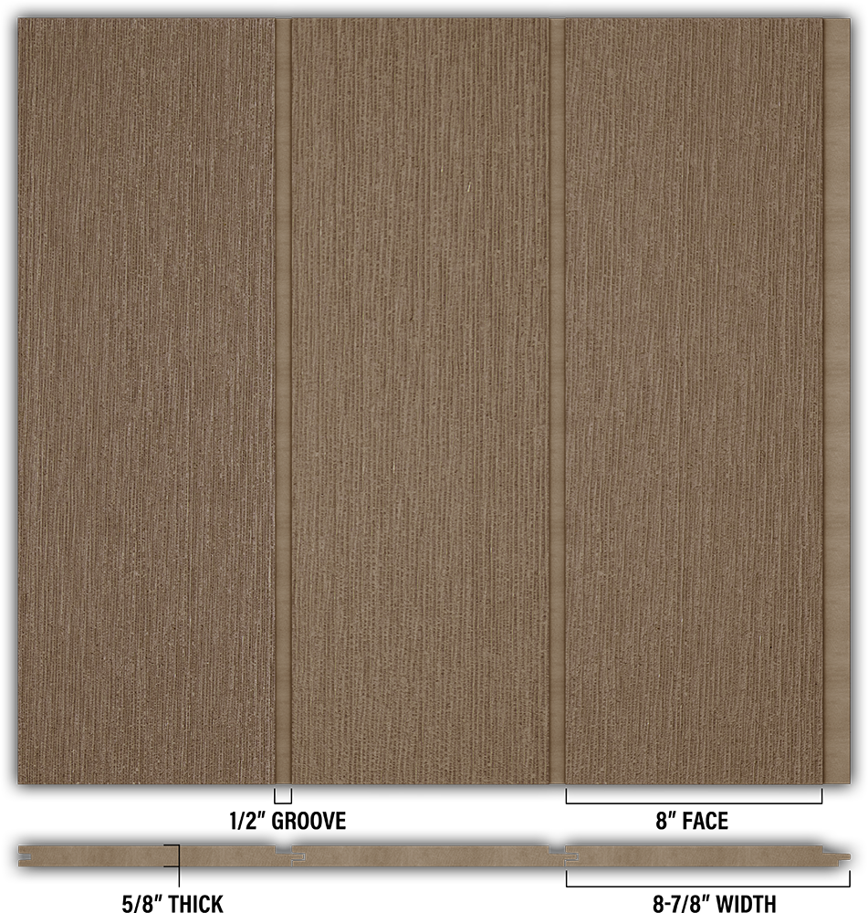 8″ RoughSawn T&G Modern Shiplap Strips - Individual