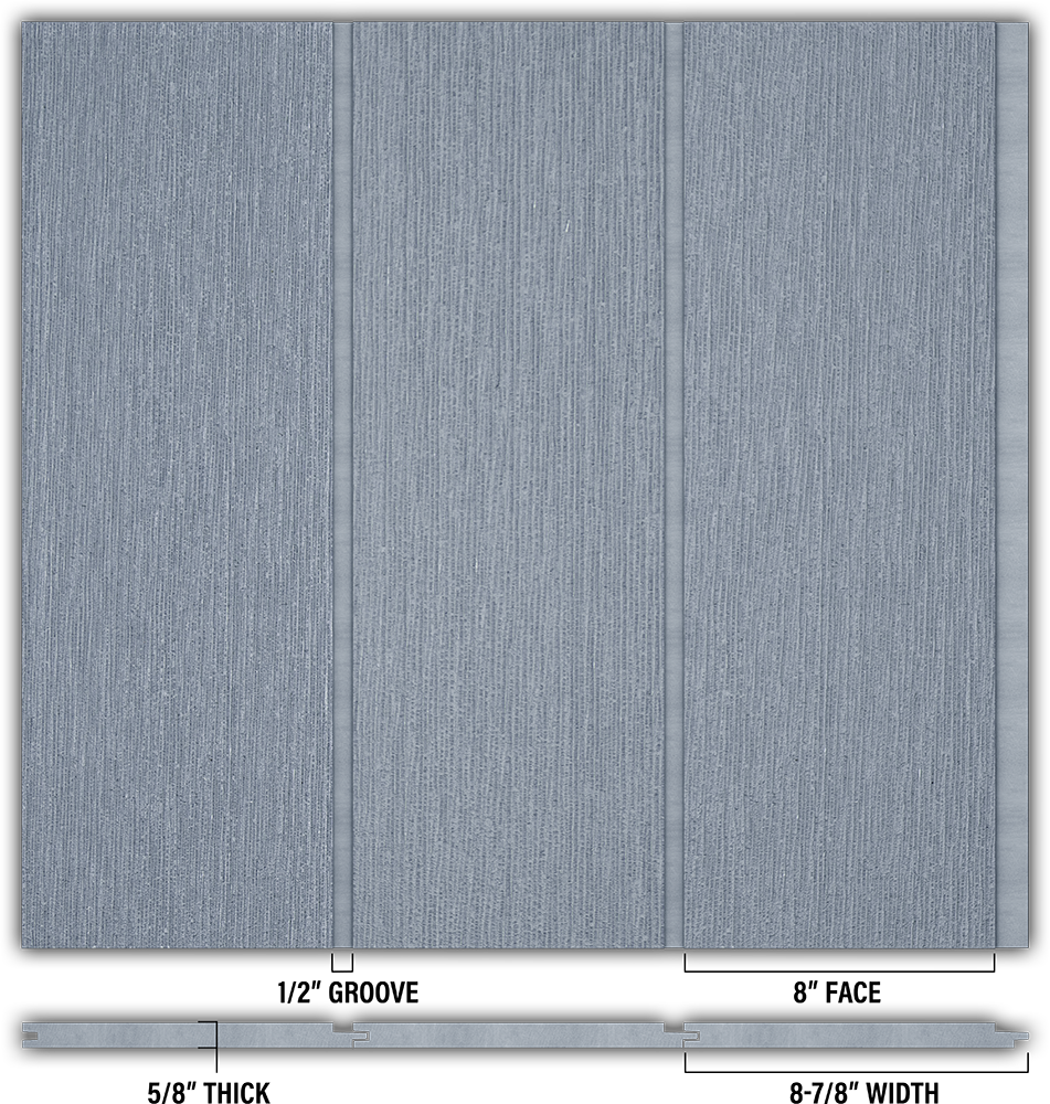 8″ RoughSawn T&G Modern Shiplap Strips - Individual