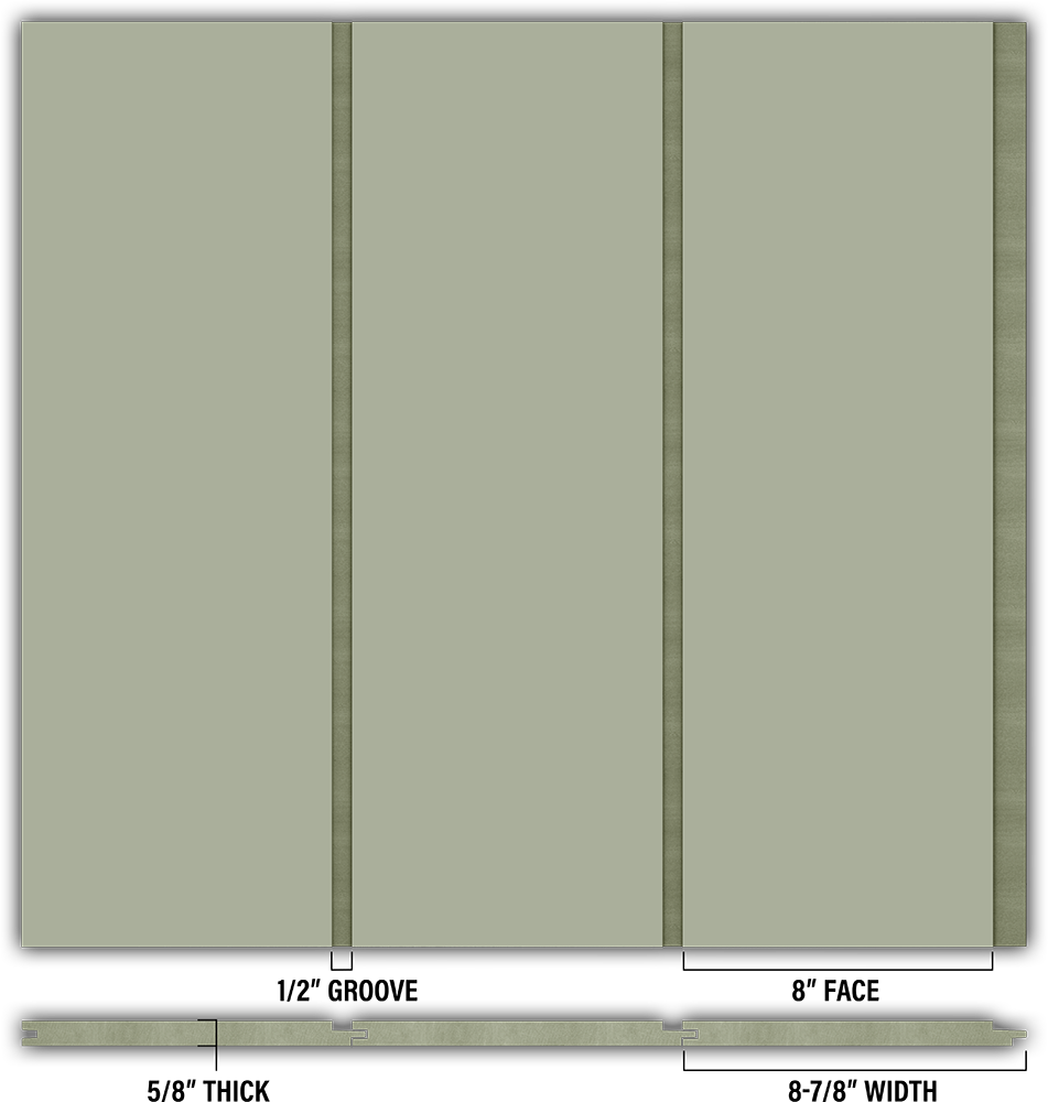 8″ Smooth T&G Modern Shiplap Strips - Individual