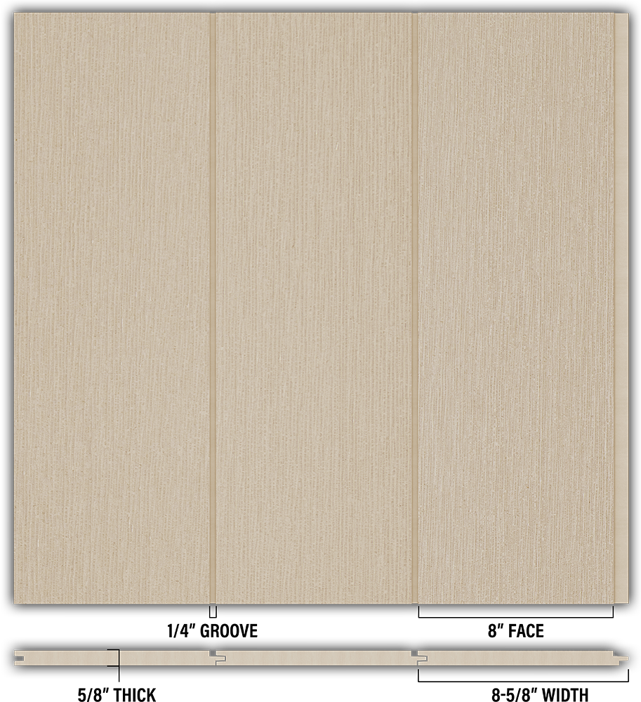 8″ RoughSawn T&G Modern Shiplap Strips - Individual