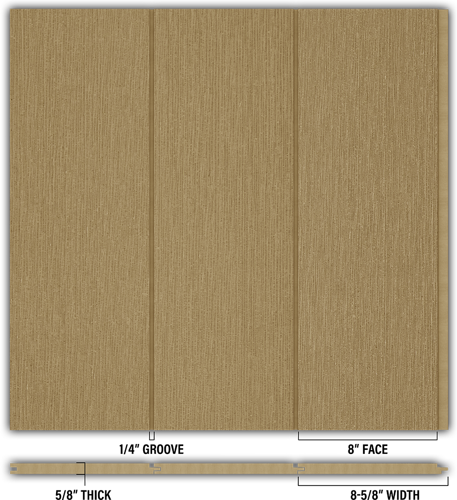 8″ RoughSawn T&G Modern Shiplap Strips - Individual