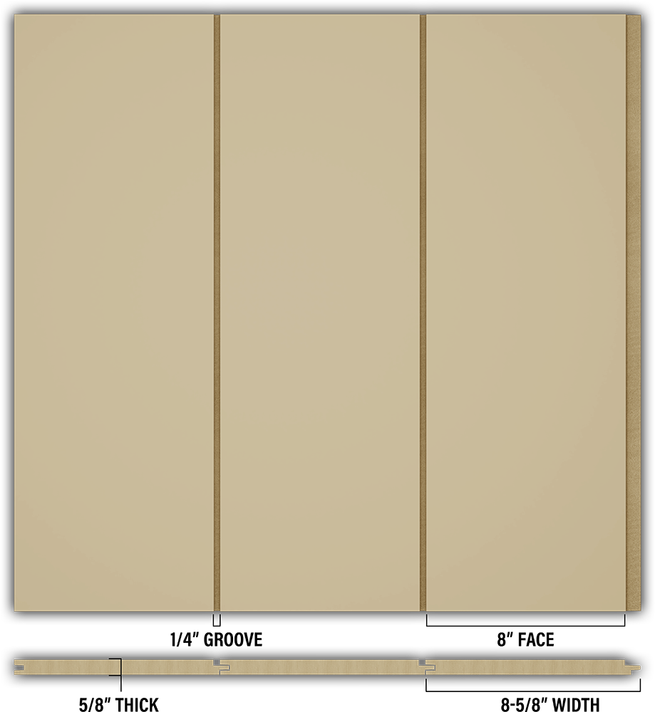 8″ Smooth T&G Modern Shiplap Strips - Individual