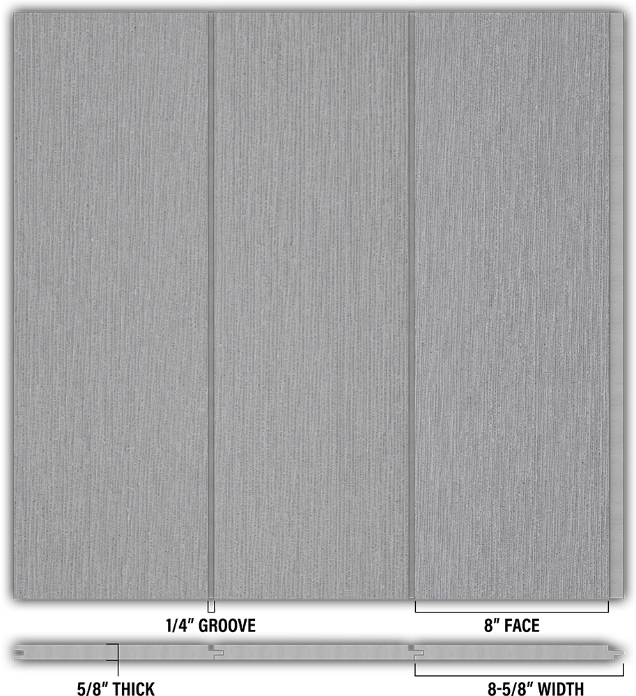 8″ RoughSawn T&G Modern Shiplap Strips - Individual