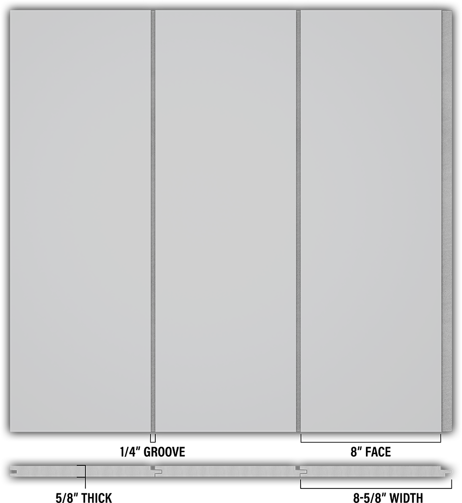 8″ Smooth T&G Modern Shiplap Strips - Individual