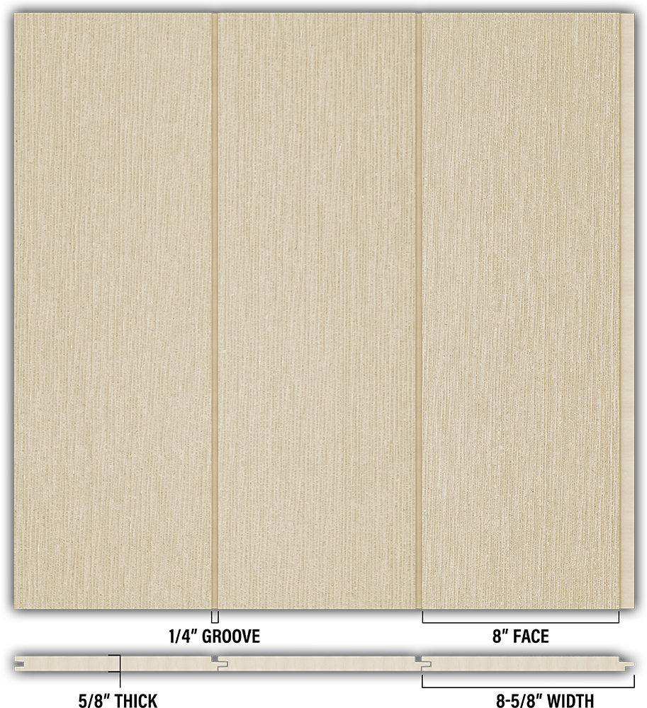 8″ RoughSawn T&G Modern Shiplap Strips - Individual