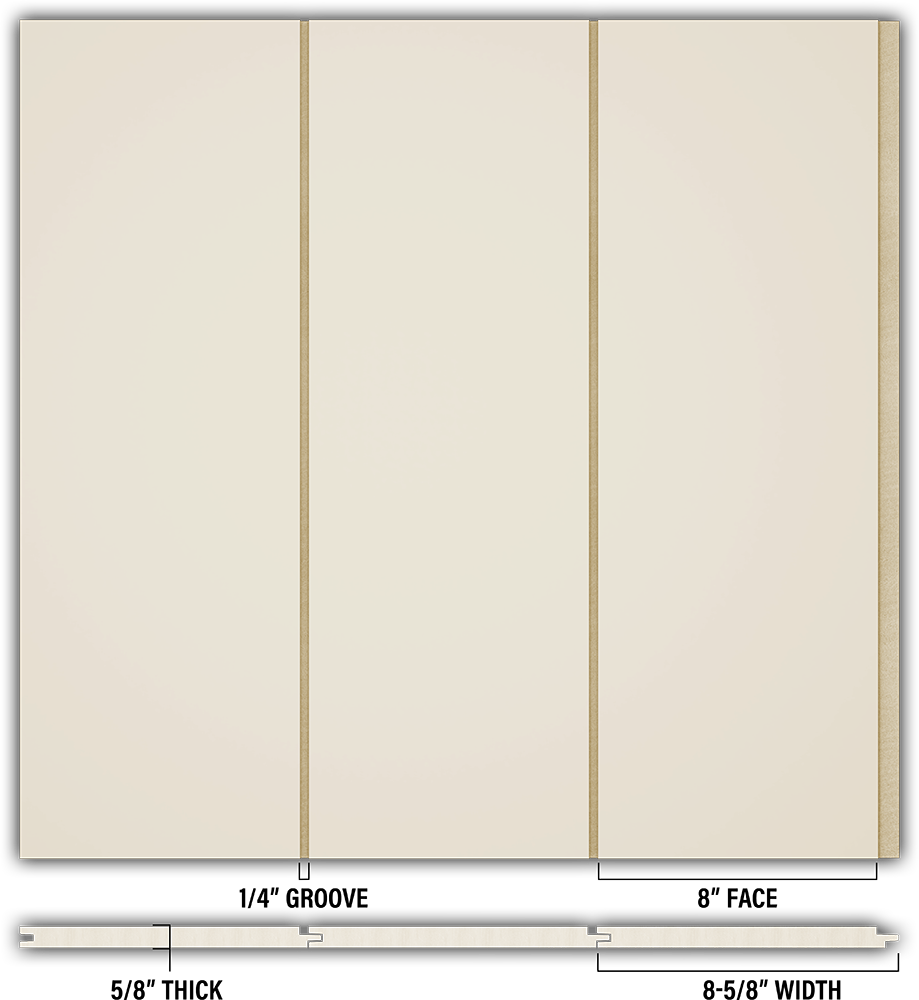 8″ Smooth T&G Modern Shiplap Strips - Individual