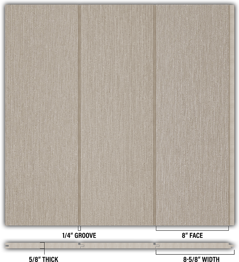 8″ RoughSawn T&G Modern Shiplap Strips - Individual