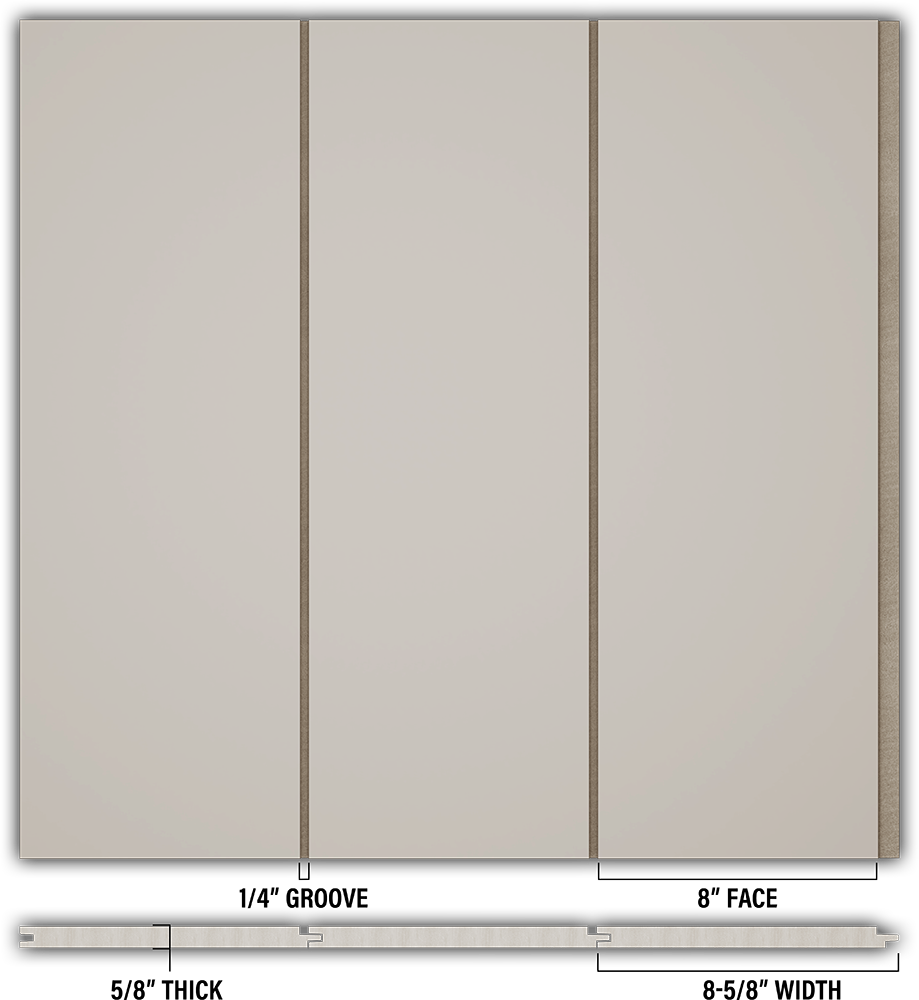 8″ Smooth T&G Modern Shiplap Strips - Individual