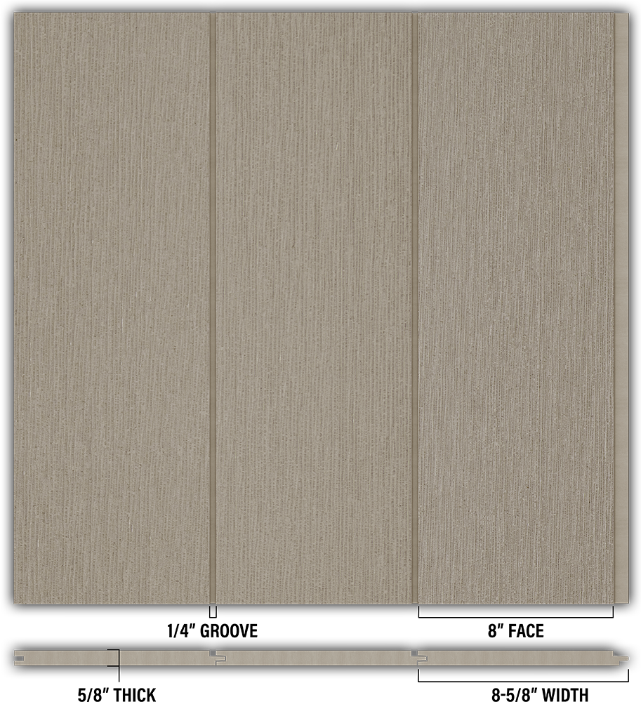 8″ RoughSawn T&G Modern Shiplap Strips - Individual