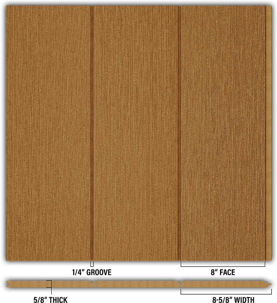 8″ RoughSawn T&G Modern Shiplap Strips - Individual