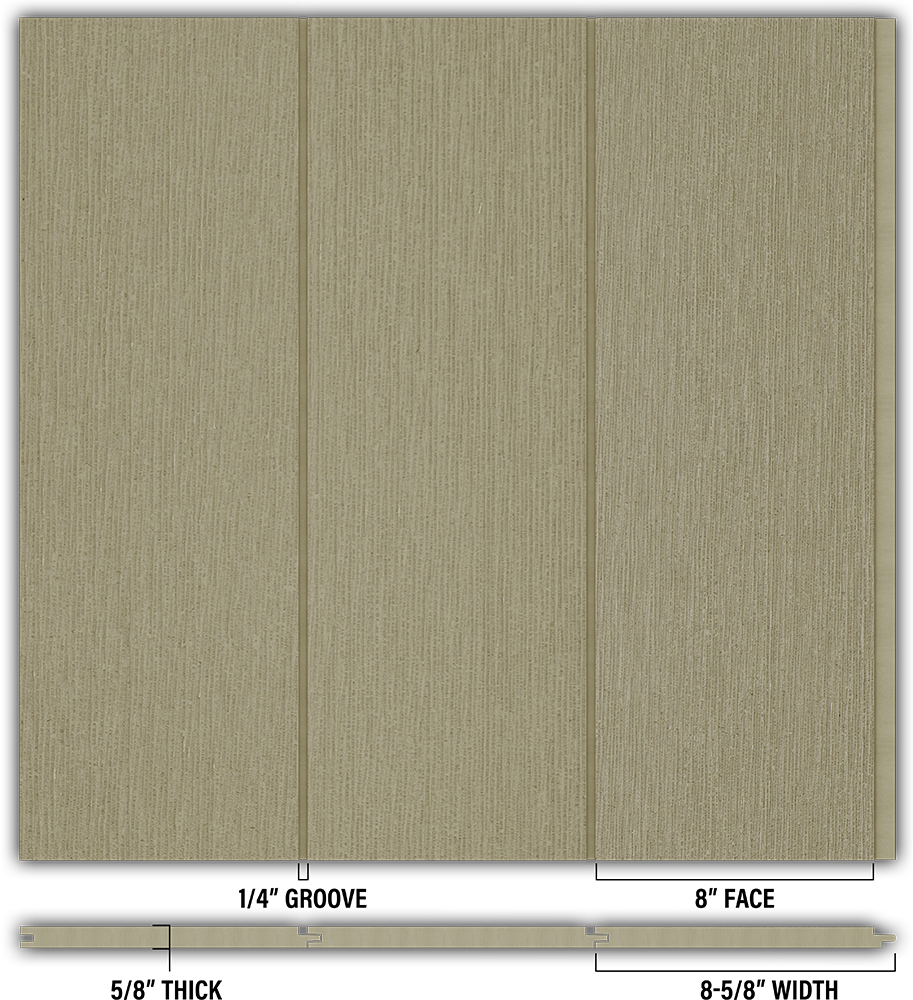 8″ RoughSawn T&G Modern Shiplap Strips - Individual