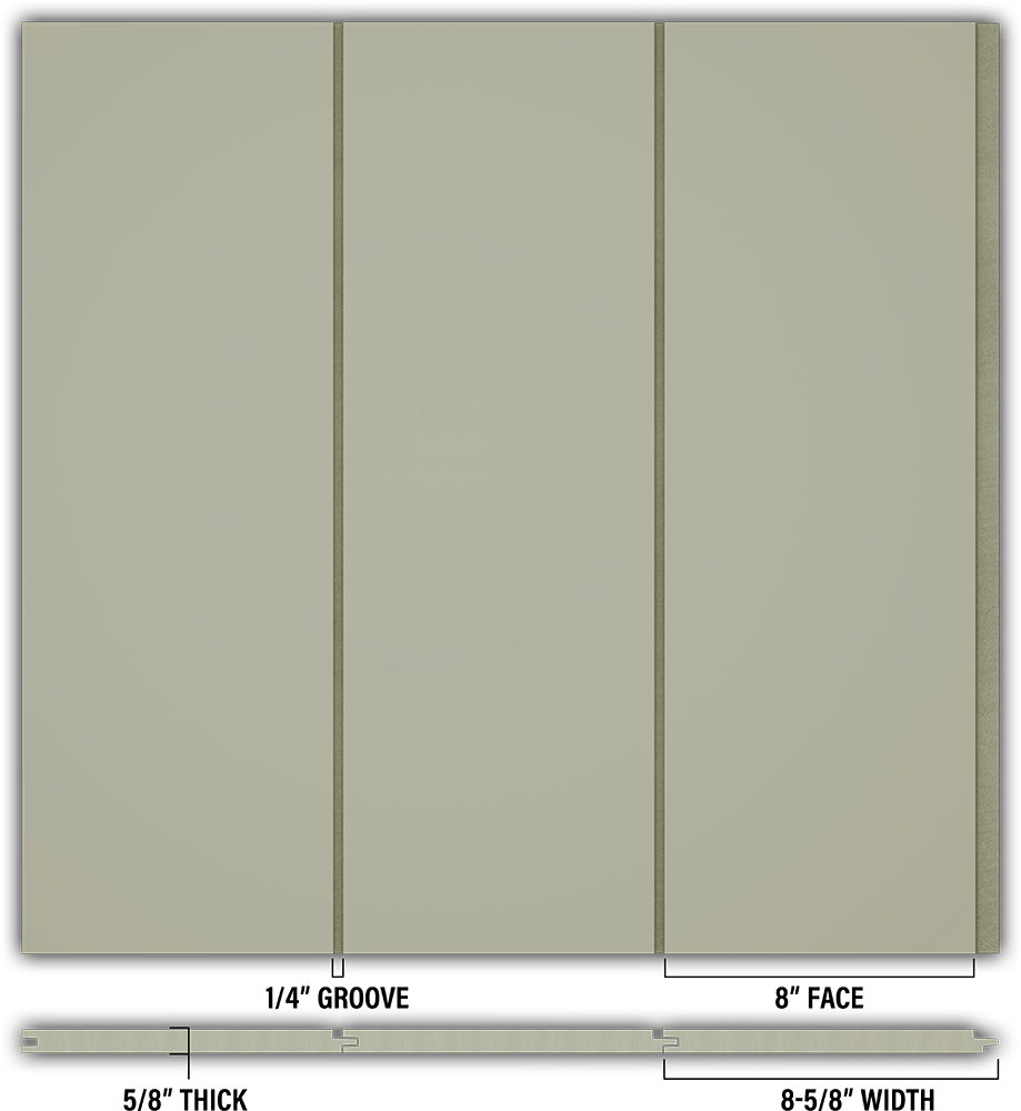 8″ Smooth T&G Modern Shiplap Strips - Individual