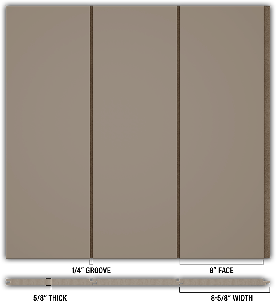 8″ Smooth T&G Modern Shiplap Strips - Individual