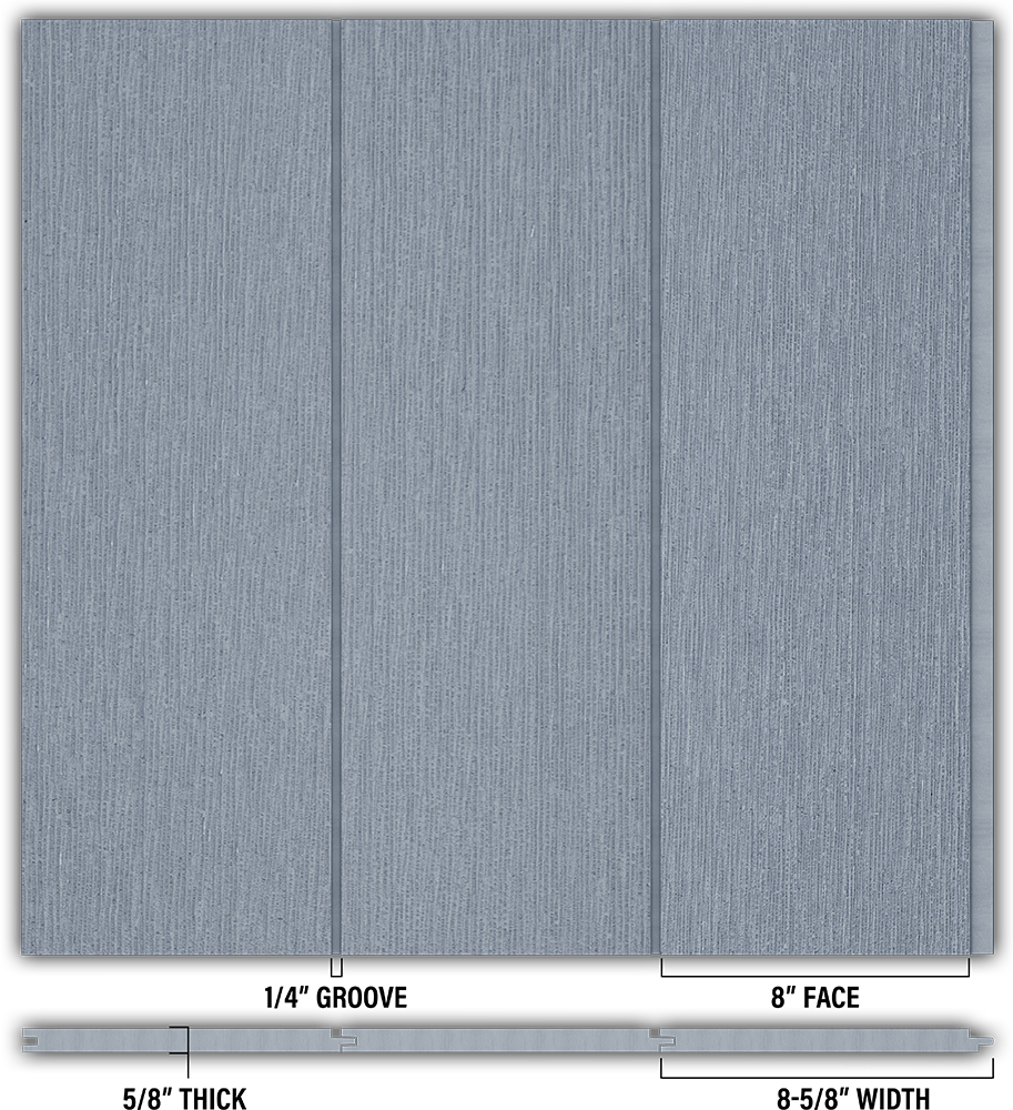 8″ RoughSawn T&G Modern Shiplap Strips - Individual