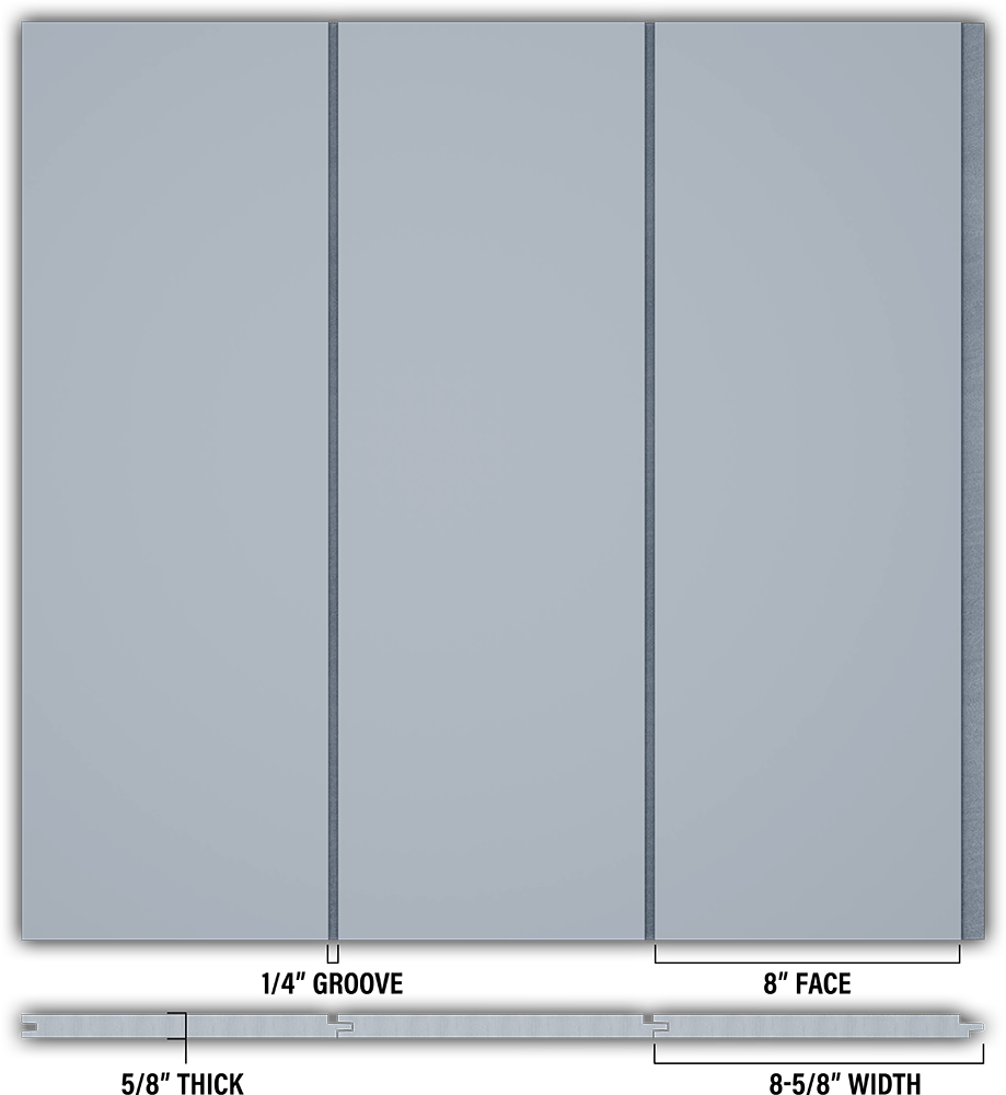 8″ Smooth T&G Modern Shiplap Strips - Individual