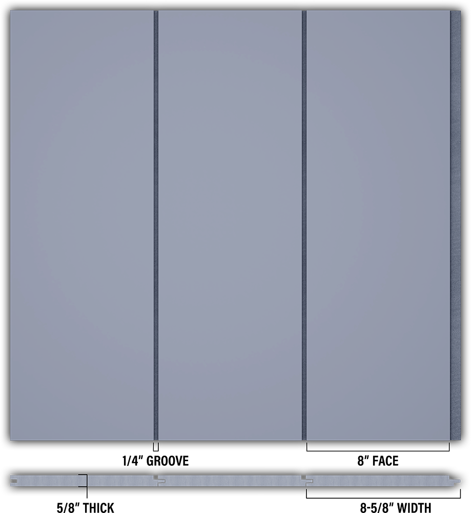 8″ Smooth T&G Modern Shiplap Strips - Individual