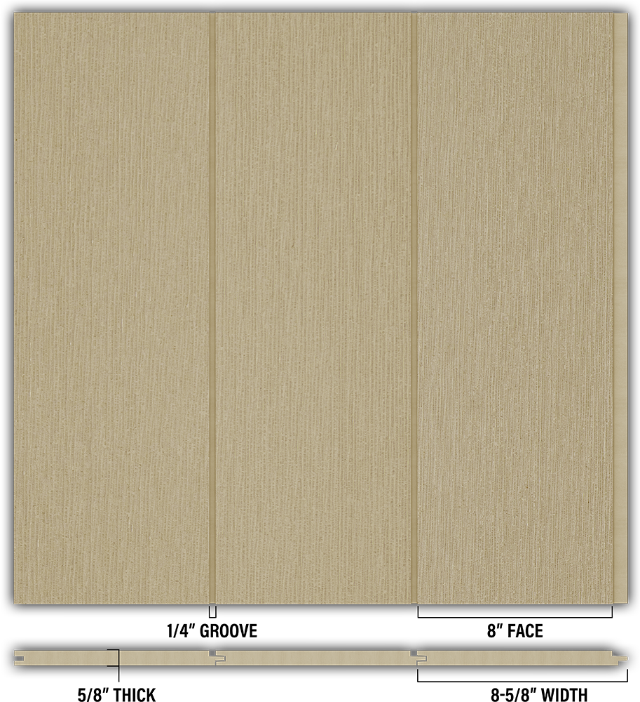 8″ RoughSawn T&G Modern Shiplap Strips - Individual