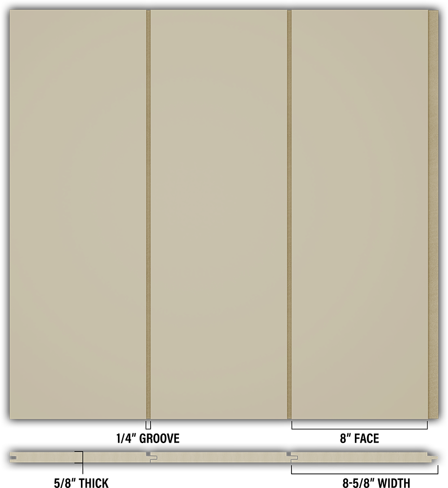 8″ Smooth T&G Modern Shiplap Strips - Individual