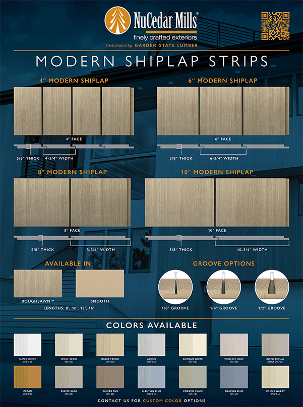 T&G Modern Shiplap Display Board