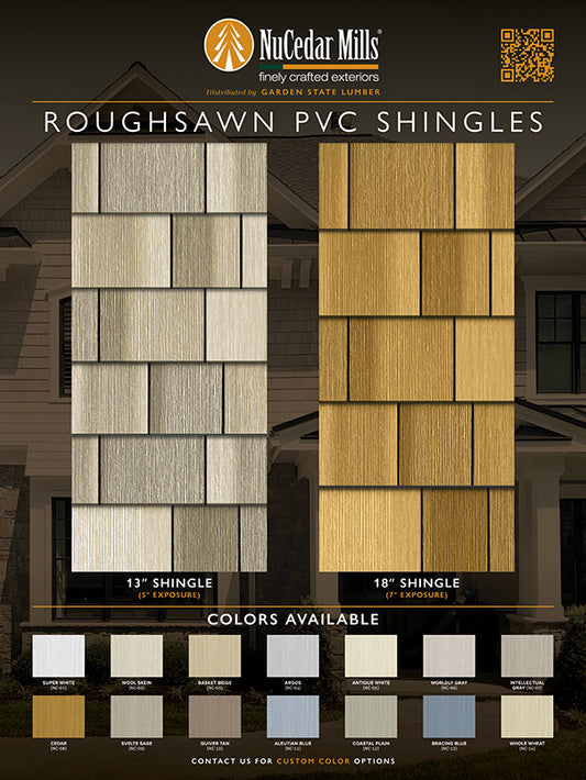 RoughSawn PVC Shingles Display Board