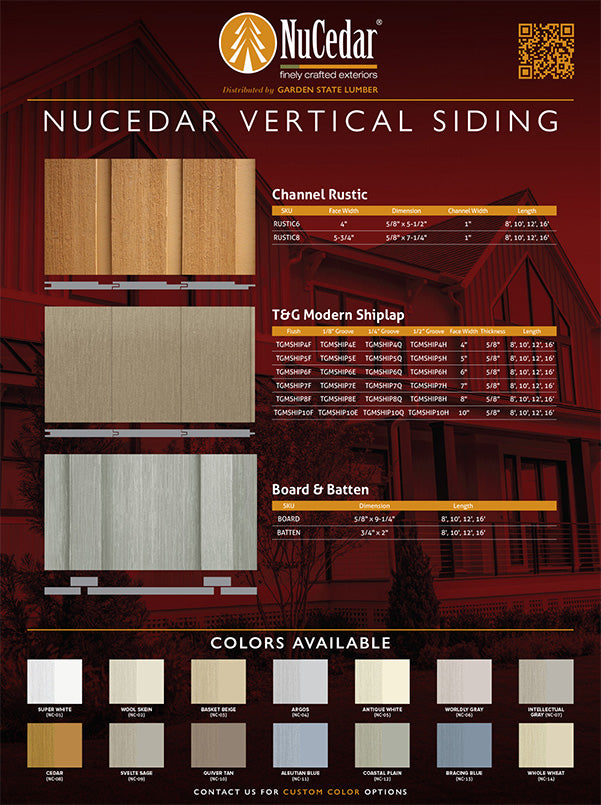 Vertical Siding Display Board